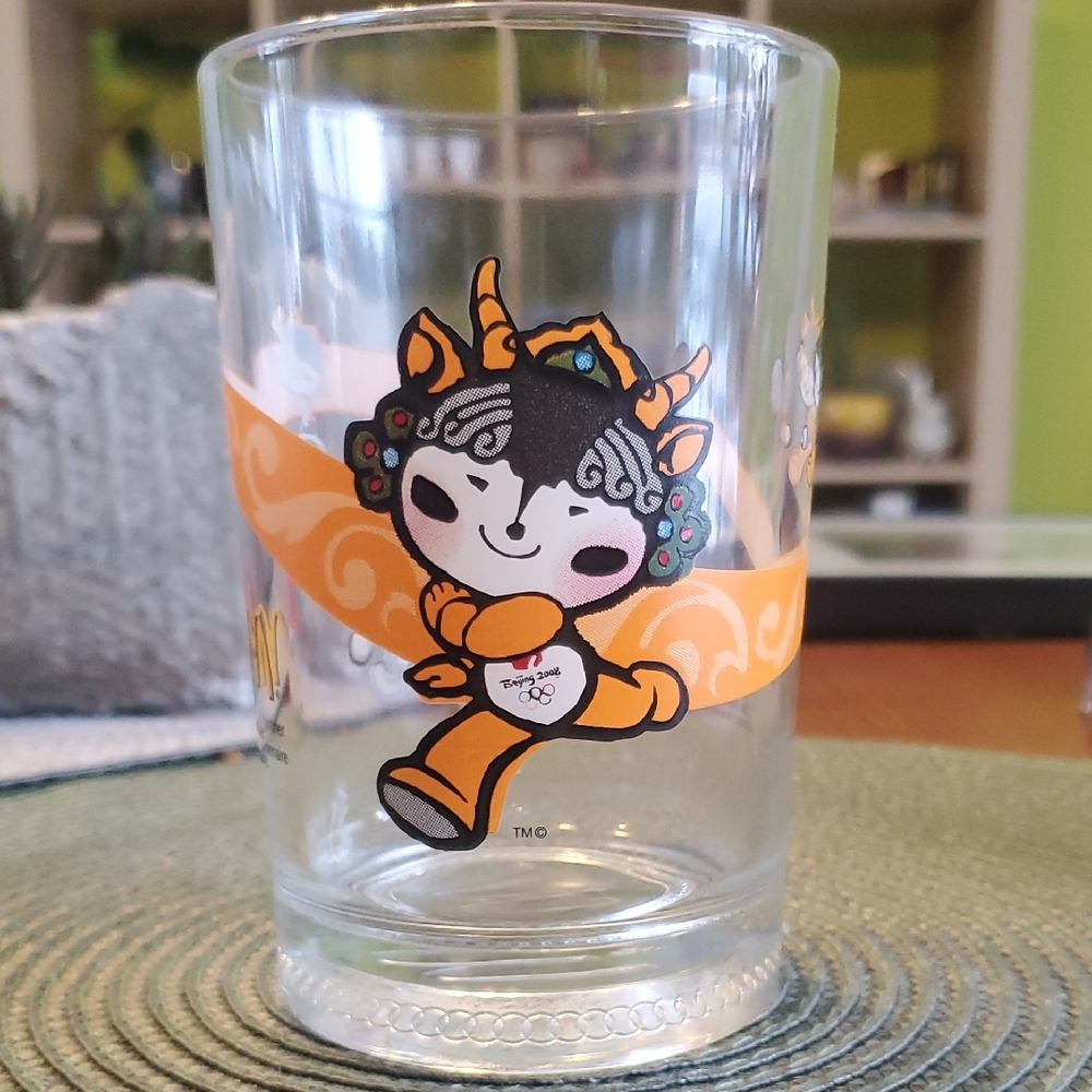 2008 Bejiing Olympics McDonald's Glass